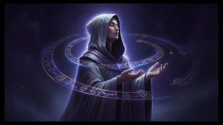 Mystic character illustration